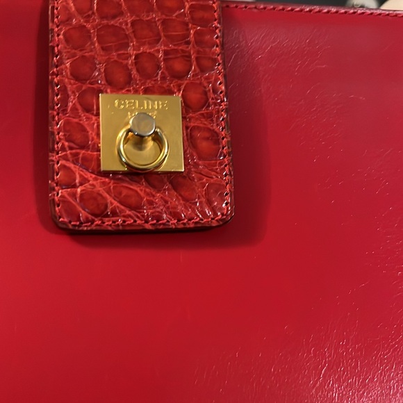 Celine Red Leather Women's Clutch - Picture 5 of 16